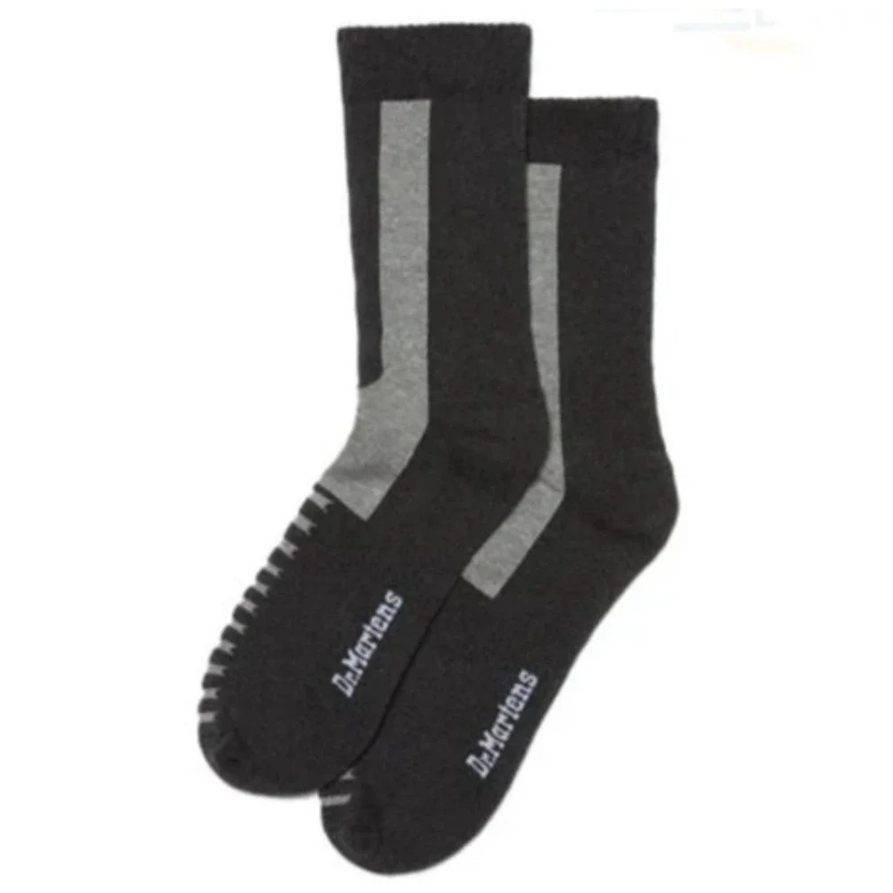 1 Pair Dr Martens Unisex‎ The Double Doc Sock Size S/M Charcoal Cotton Blend